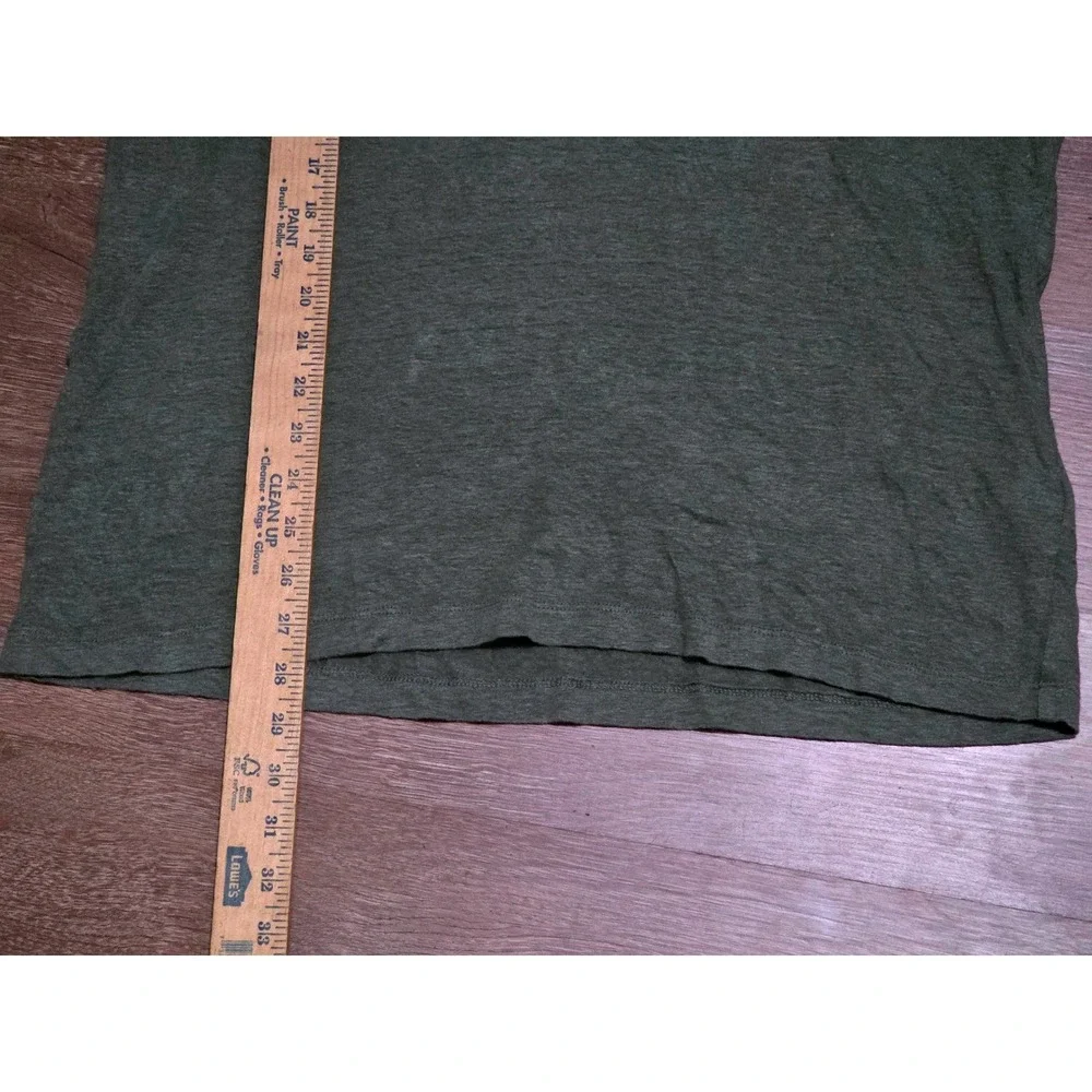 Banana Republic‎ Mens L Olive Green Performance Linen Short Sleeve Polo Shirt